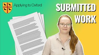 What to submit for Written Work when applying to Oxford