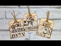 Pocket Tags - Tim holtz Collage Paper