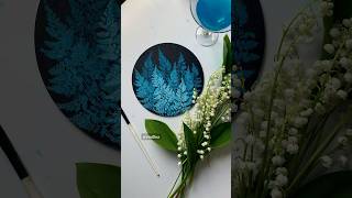 Forest painting ideas / Botanical painting / Leaf painting / Acrylic painting ideas