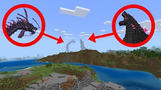 Evolved Godzilla vs Titanus Tiamat in Minecraft PE