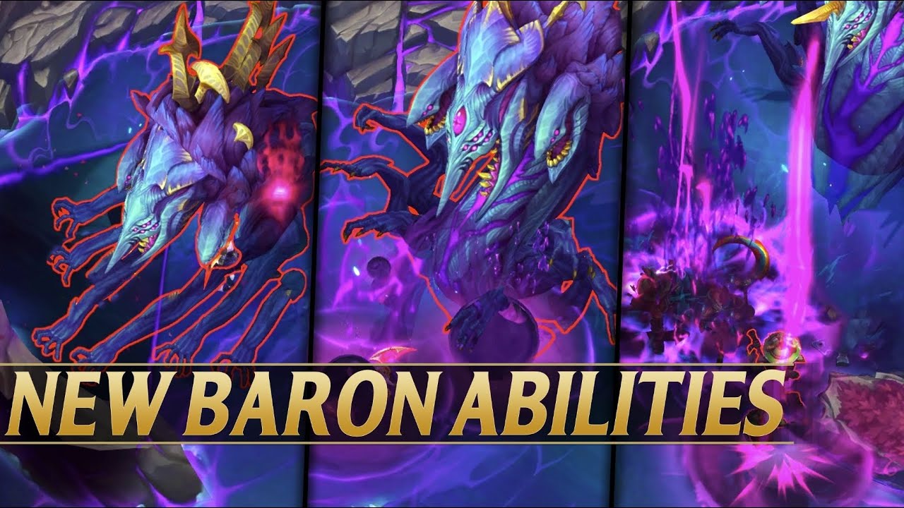 NEW BARON NASHOR ABILITIES - ALL 3 BARON TYPES - League Of Legends ...