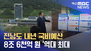 전남도 내년 국비예산 8조 6천억 원 '역대 최대  -R (221227화/뉴스투데이)