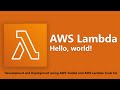 Hello, World demo application using AWS Lambda | Serverless  Computing | English