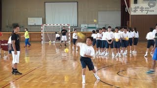 茨城国体を前に中学生にハンドボール指導【いばキラニュース】H30.7.25