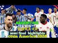 Argentina vs Canada 2-0 gool  semi final highlights copa America 2024