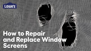 How to Repair & Replace Window Screens: Video Guide