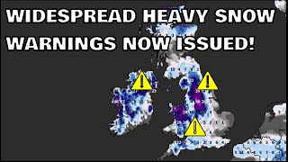 Widespread Heavy Snow Warnings Now Issued! 6th March 2023