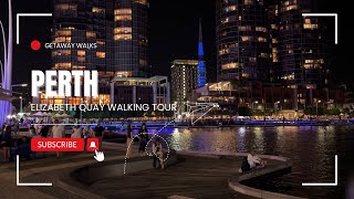 Perth Australia | Elizabeth Quay 4K Walking Tour | Sat night Fun Fair