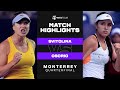 Elina Svitolina vs. Camila Osorio | 2022 Monterrey Quarterfinals | WTA Match Highlights