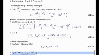 Algebraic Computations in Physics using Maple