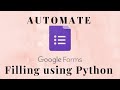 Automate Web using Python: Form Filling and Submission