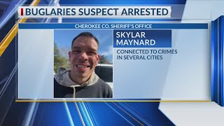 Man arrested in connection to Cherokee County burglaries