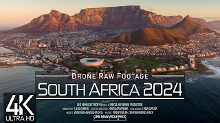 【4K】🇿🇦 Drone RAW Footage 🔥 This is SOUTH AFRICA 2024 🔥 Cape Town 🔥 Johannesburg 🔥UltraHD Stock Video