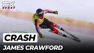 Alpine Ski James Crawford Crash at Wengen | SuperG | 2023 🇮🇹