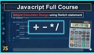 Simple Calculator Using Switch Statement in JavaScript | Beginner Tutorial #javascript