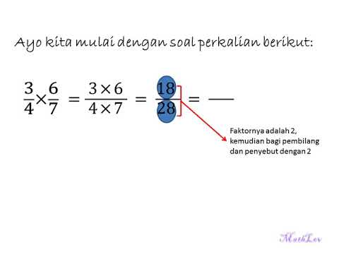 Cara Menghitung Perkalian Dan Pembagian Pecahan (SD) By MathLov - YouTube