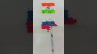 India🇮🇳 Russia🇷🇺 Japan🇯🇵 flags in beads Subscribe Now | benefits for views | #shorts #art