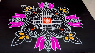 Beautiful daily rangoli l Easy rangoli l thai matham kolam l Sankranthi muggulu l latest rangoli