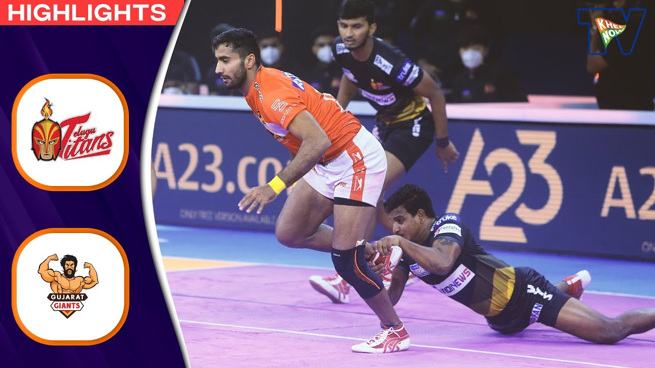 Pro Kabaddi League 8 Highlights M48 | Telugu Titans Vs Gujarat Giants ...