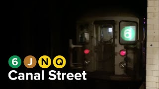 ᴴᴰR46/R68/R160/R179/R62A 6/J/N/Q Train action at Canal Street