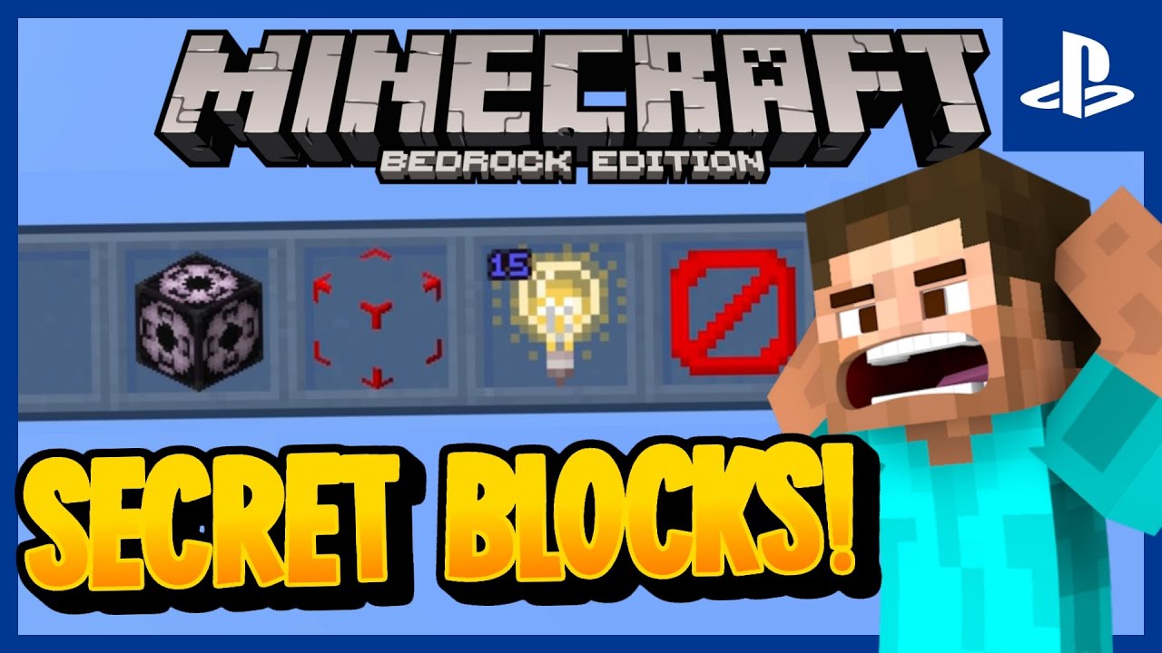 Alle GEHEIMEN BLÖCKE In Minecraft PS4 Bedrock! 🤫 - Minecraft PS4 ...