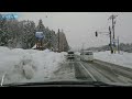 【大雪警報】 積雪250cm 石川福井県境ドライブ 国道157号経由 車載動画