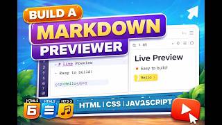 Build a Markdown Previewer using HTML, CSS & JavaScript | CodePen Project Tutorial | Code with AI