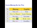 learn hmong is easy