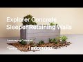 Explorer Concrete Sleeper Retaining Walls from Austral Masonry