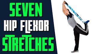 7 Best Hip Flexor Stretches to Decrease Pain & For People Who Sit All Day.