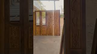 Teak wood doors🚪 for selling by orders| order now Customer satisfied #shortvideo#teakdoor#furniture