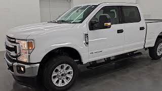 2021 FORD F250 XLT CREW SHORT POWERSTROKE DIESEL OXFORD WHITE 4K WALKAROUND 15069Z