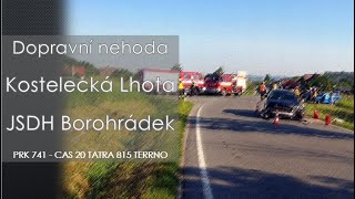 Hasiči Borohrádek 5.6.2019 Dopravní nehoda-Kostelecká Lhota