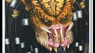 Predator　2　シティハンタープレデターを水彩画で描いてみた！