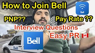 How to join BELL as a Technician | Noc B Job | PR job in Canada Bell Technician |Easy PR Job