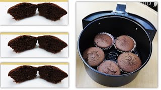 气炸锅【巧克力迷你蛋糕】🧐😋 Air Fryer【Mini Chocolate Cupcake】