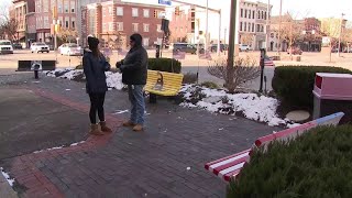 Camping out in the cold to raise awareness for homeless veterans