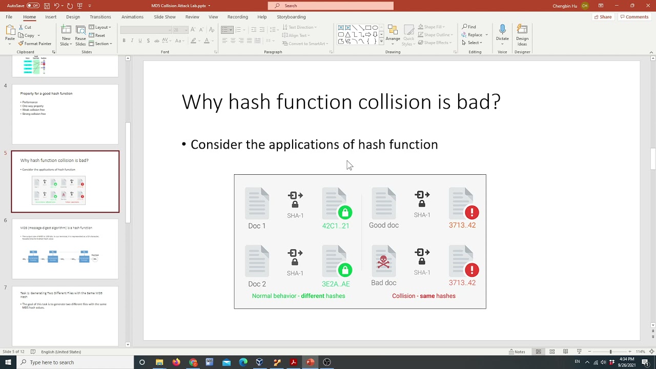 Md5 Collision Lab Overview Youtube
