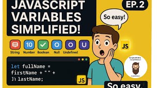 JavaScript Variables Explained: let, String, Number, Boolean, Null, Naming Rules Dynamic Typing #2