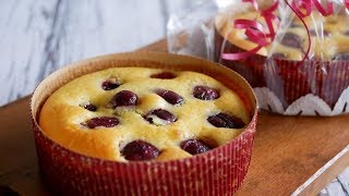 100均の型で焼くアメリカンチェリー ヨーグルトケーキ| Cherry yogurt cake