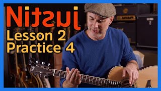 Nitsuj Learning Guitar. Lesson 2 Practice 4 Justin Guitar Beginner Course 2020
