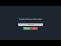 Random Password Generator App Using HTML, CSS & JavaScript