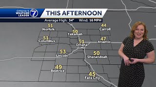 Mild and breezy Monday morning forecast