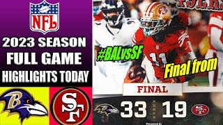 49ers vs Ravens [FULL GAME HIGHLIGHTS] WEEK 16 12/25/2023 | NFL HighLights TODAY