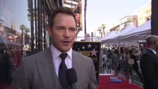 Chris Pratt Hollywood Walk of Fame Star Ceremony: Interviews | ScreenSlam