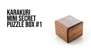 The Secret of the Karakuri Mini Puzzle Box #1