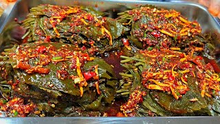 💥삭힌깻잎김치 부드럽게 삶아 이렇게 양념하면 최고의 밥도둑