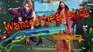 SK tiger Wanted headshot free fire Subscribe new video