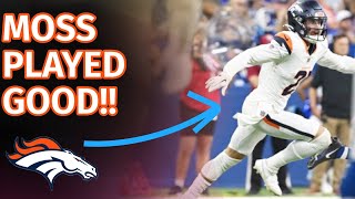 🚨 FILM REVIEW: Riley Moss SHOWED What We've HOPED for v Colts | Denver Broncos Today