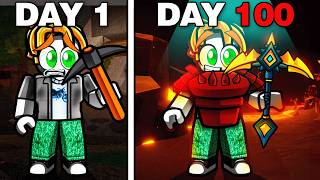 I Survived 100 Days in The Forge Roblox!